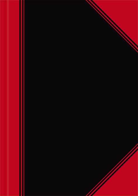 Geschäftsbuch A6 schwarz/rot