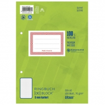 Ursus Ringbuchblock A5 100 Blatt