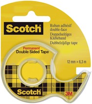 Doppelklebeband Scotch 12mm 6,3m mit Abroller