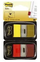 POST-IT Index Duo 2ST gelb/rot