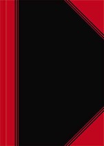 Geschäftsbuch A4 schwarz/rot