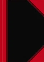 Geschäftsbuch A6 schwarz/rot