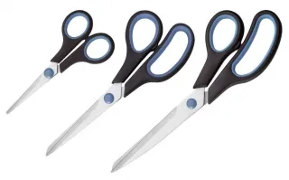 Scherenset 3tlg blau/schwarz