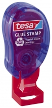 Klebespender Stempel blau/rot