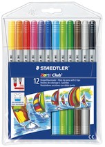 Fasermaler Duo 12 ST im Etui