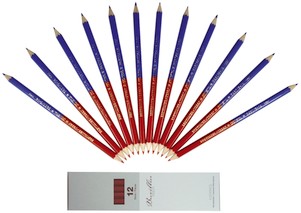 rot-blau Farbstift, Silbenstift