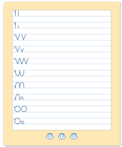 Buchstabenheft Formati B1 Druckschrift