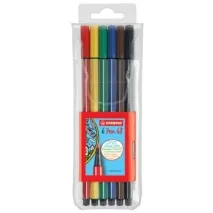 Stabilo Pen Faserschreiber Etui Pen 6 ST