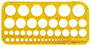 ARISTO AR5033 Kreisschablone 45 Kreise