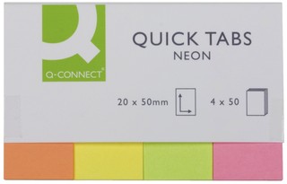 Q-Connect Index Streifen neon