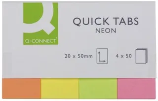 Q-Connect Index Streifen neon