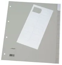 Fenstertabenregister 12-teilig überbreit