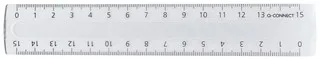 Q-Connect Plastiklineal transparent